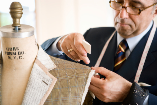 Man having suit tailored with honest fit and menswear etiquette guidance